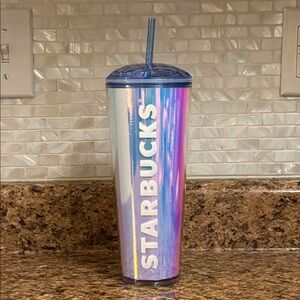 Starbucks Iridescent Tumbler Diamond Detail Lid
